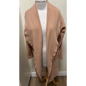 Ontwelfth Women's Camel Cardigan Sweater Open Front w/ Pockets - Size S